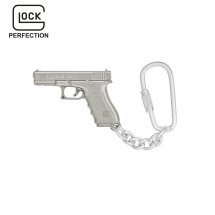 Glock Schlüsselanhänger Pistole versilbert in...