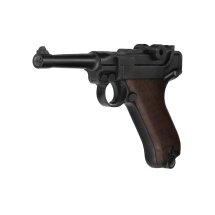 ME P08 Schreckschuss Pistole brüniert mit Holzgriffschalen 9 mm P.A.K. (P18)