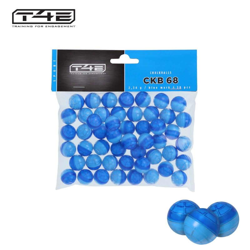 T4E Chalk Balls / Kreidekugeln CKB 68 Kal .68 - 50 Stück