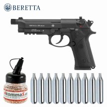 SET Beretta M9A3 FM Schwarz 4,5 mm Stahl BB Co2-Pistole...