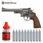 Revolverset Smith & Wesson M29 6,5 Zoll Hochglanzbrüniert Co2-Revolver Kaliber 4,5 mm BB (P18)