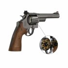 SET Smith & Wesson M29 6,5 Zoll Hochglanzbrüniert Co2-Revolver Kaliber 4,5 mm BB (P18)
