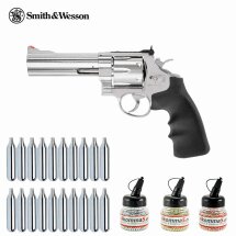 Superset Smith & Wesson 629 Classic 5 Zoll Steel-Finish Co2-Revolver Kaliber 4,5 mm BB (P18)