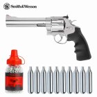 Luftpistolenset Smith & Wesson 629 Classic 6,5 Zoll Steel-Finish Co2-Revolver Kaliber 4,5 mm BB (P18)