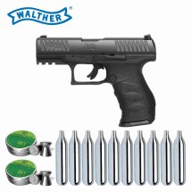 SET Walther PPQ M2 - 4,5 mm Diabolo Blowback Co2-Pistole...