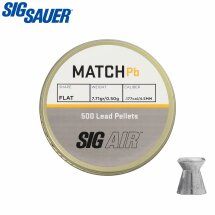Sig Sauer Match - Flachkopfdiabolos 4,5 mm 500er Dose