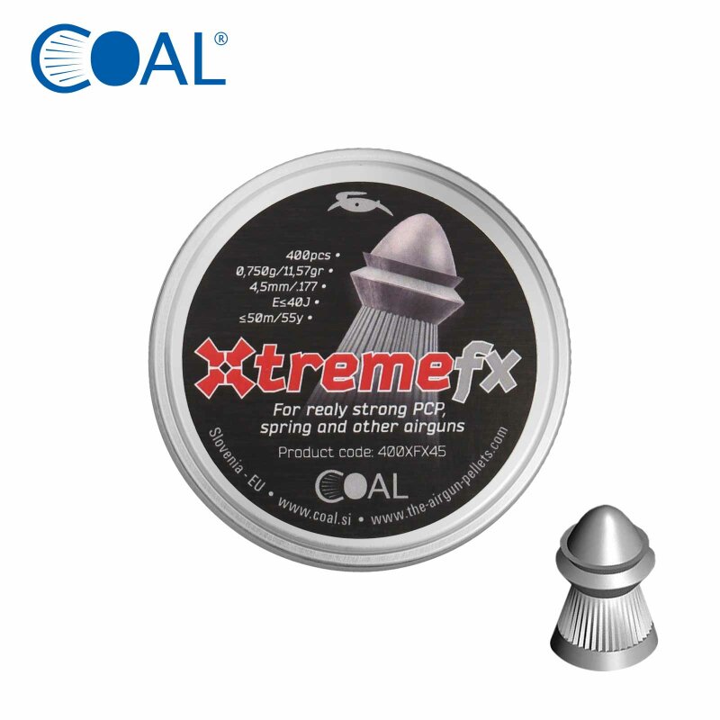 COAL Xtremefx Rundkopf Diabolo 4,5 mm (.177cal)