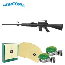 SET Norconia QB18F Synthetik Knicklaufluftgewehr 4,5 mm...