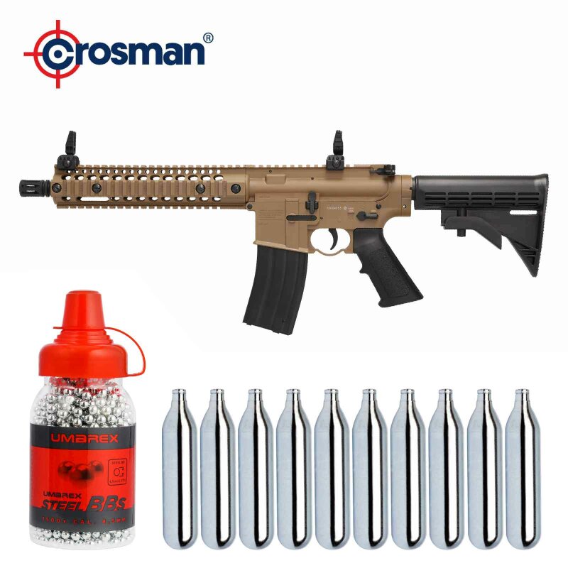 SET Crosman R1 Co2-Maschinenpistole Kaliber 4,5 mm BB (P18)