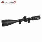 4komma5 Zielfernrohr 6-24x50 AOMC Mildot beleuchtet 3 Farben mit 11 mm Montagen