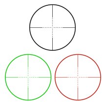 4komma5 Zielfernohr 3-9x42E beleuchtetes Mildot mit 11 mm Montagen