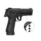 SET LTL Alfa 1.50 Co2-Pistole cal .50 Defense Training Marker (P18) + Rubberballs 500 Stück