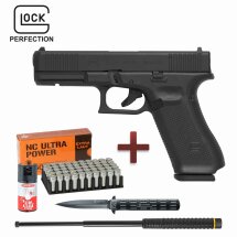 Defense Kit Glock 17 Gen5 Schreckschuss Pistole Schwarz 9...