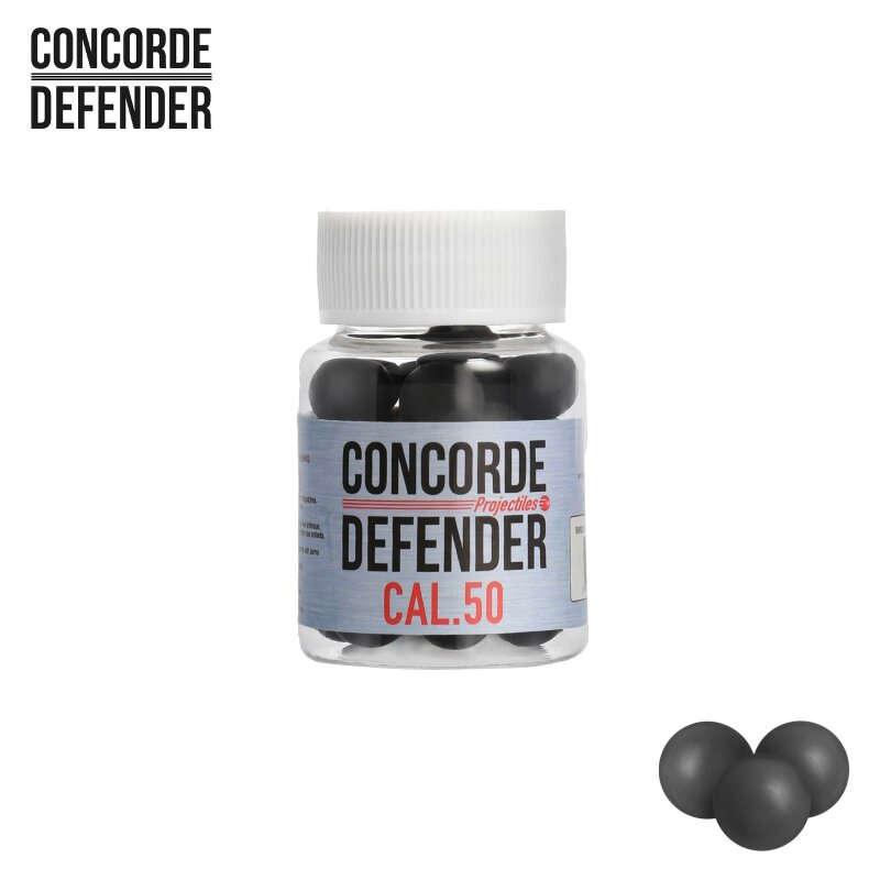 Concorde Defender Rubberballs / Gummigeschosse cal .50 - 30 Stück