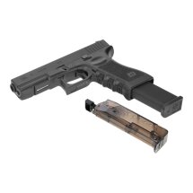Komplettset Glock 17 Softair-Pistole CNC-gefräster Stahlschlitten Kaliber 6 mm BB Gas Blowback (P18)