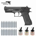 Superset Baby Desert Eagle Schwarz - 4,5 mm Stahl BB Co2-Pistole (P18)