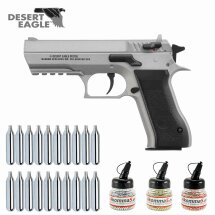 Superset Baby Desert Eagle Silber - 4,5 mm Stahl BB Co2-Pistole (P18)