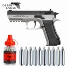 SET Baby Desert Eagle Bicolor - 4,5 mm Stahl BB Co2-Pistole (P18)