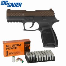 SET Sig Sauer P320 Schreckschuss Pistole Midnight Bronz 9...