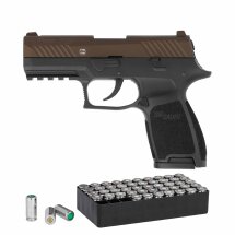 SET Sig Sauer P320 Schreckschuss Pistole Midnight Bronz 9...