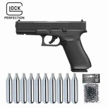 SET Glock 17 Gen5 T4E Defense Training Marker cal .43 Blowback (P18) + Rubberballs T4E 100 Stück