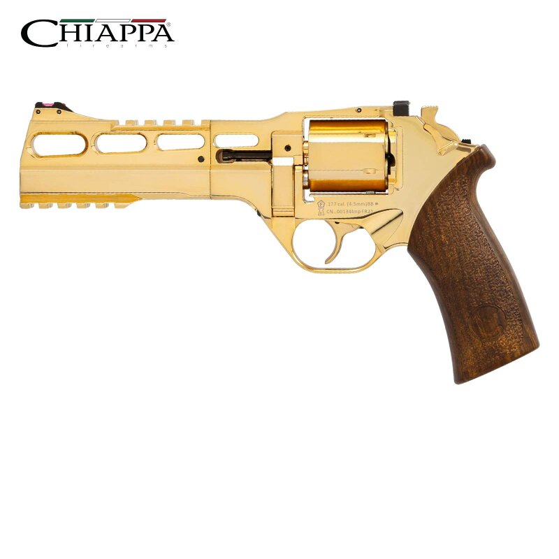 Chiappa Rhino 60DS Co2-Revolver Gold Lauflänge 6" - 4,5 mm Stahl BB (P18)