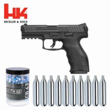 SET Heckler & Koch Defense Training Marker SFP9 T4E cal .43 Schwarz (P18) + Chalk Balls 2x250 Stück