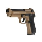 Beretta Mod. 92 Desert Tan Softair-Pistole Kaliber 6 mm BB Gas Blowback (P18)