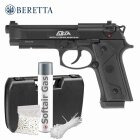 Komplettset Beretta Elite IA Schwarz Softair-Pistole Kaliber 6 mm BB Gas Blowback (P18)