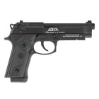 Komplettset Beretta Elite IA Schwarz Softair-Pistole Kaliber 6 mm BB Gas Blowback (P18)