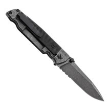 Walther Q5 Steel Frame Folder Blackwash Serrated -...