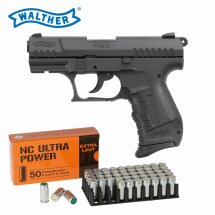 SET Walther P22 Ready Schreckschuss Pistole Schwarz 9 mm...