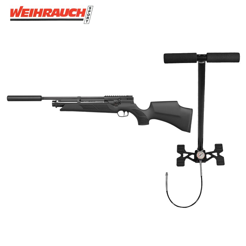 Weihrauch HW 110 ST SD Pressluftgewehr 4,5 mm (P18) + Schalldämpfer + Pressluftpumpe