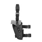 UTG Elite Tactical Thigh Holster - Universal Oberschenkelholster für Pistole - Schwarz - für Rechtshänder