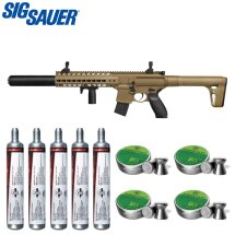 SET SIG SAUER MCX Dark Earth Co2-Gewehr 4,5 mm Diabolo (P18)