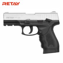 Retay PT-23 Schreckschuss Pistole Nickel-Finish 9 mm...