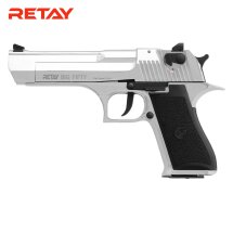 Retay Big Fifty Chrome Finish Schreckschuss Pistole 9 mm...