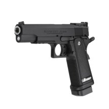 WE Hi-Capa 5.1 R Vollmetall Softair-Co2-Pistole Schwarz Kaliber 6 mm BB Blowback (P18)