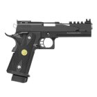 WE Hi-Capa 5.1 Dragon Vollmetall Softair-Co2-Pistole Schwarz Kaliber 6 mm BB Blowback (P18)