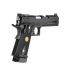 WE Hi-Capa 5.1 Dragon Vollmetall Softair-Co2-Pistole Schwarz Kaliber 6 mm BB Blowback (P18)