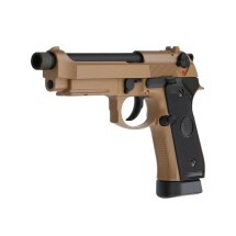 KJ Works M9 A1 TBC Vollmetall Softair-Co2-Pistole Tan...