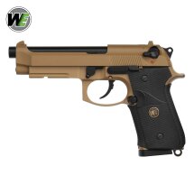 WE M9 A1 Vollmetall Softair-Co2-Pistole Desert Kaliber 6...