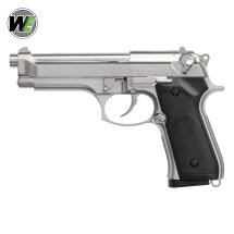 WE M9 Vollmetall Softair-Co2-Pistole Silber Kaliber 6 mm...