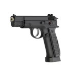 Komplettset KJ Works KP-09 Vollmetall Softair-Co2-Pistole Schwarz Kaliber 6 mm BB Blowback (P18)