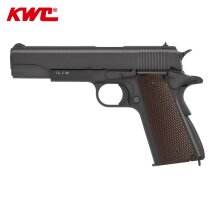 KWC M1911 Vollmetall Softair-Co2-Pistole Schwarz Kaliber...