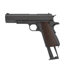 KWC M1911 Vollmetall Softair-Co2-Pistole Schwarz Kaliber 6 mm BB Blowback (P18)