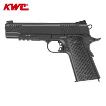 KWC M1911 Tactical Vollmetall Softair-Co2-Pistole Schwarz Kaliber 6 mm BB Blowback (P18)