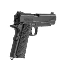 KWC M1911 Tactical Vollmetall Softair-Co2-Pistole Schwarz Kaliber 6 mm BB Blowback (P18)