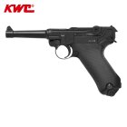KWC P08 Vollmetall Softair-Co2-Pistole Schwarz Kaliber 6 mm BB Blowback (P18)