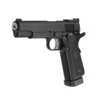 WE M1911 A1 Tactical Vollmetall Softair-Co2-Pistole Schwarz Kaliber 6 mm BB Blowback (P18)